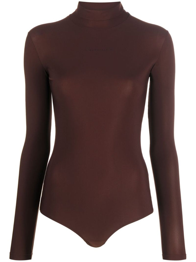 Brown Long Sleeve Bodysuit