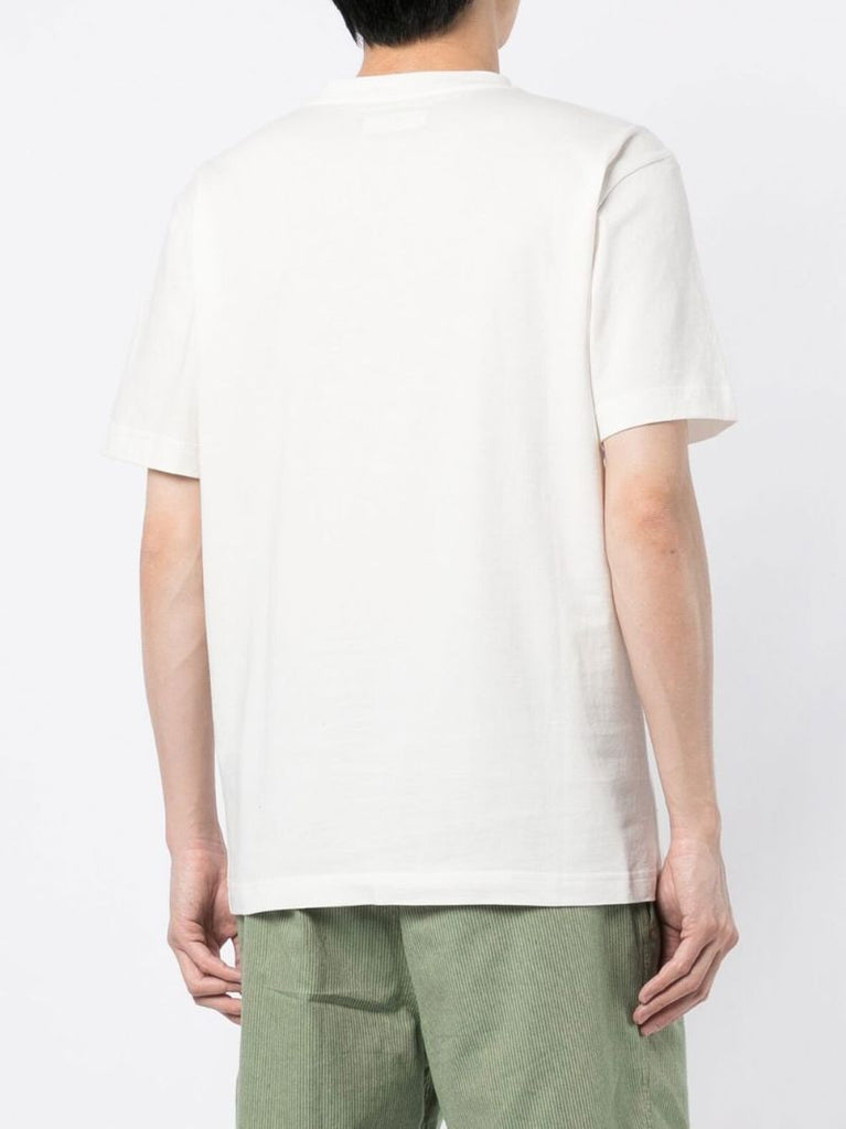 White Zigzag Print T-shirt