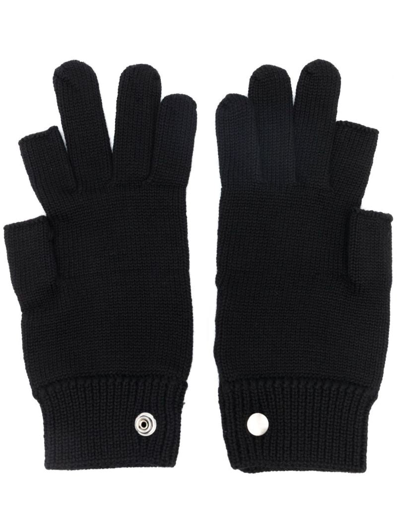 Black Touch Screen Virgin Wool Gloves