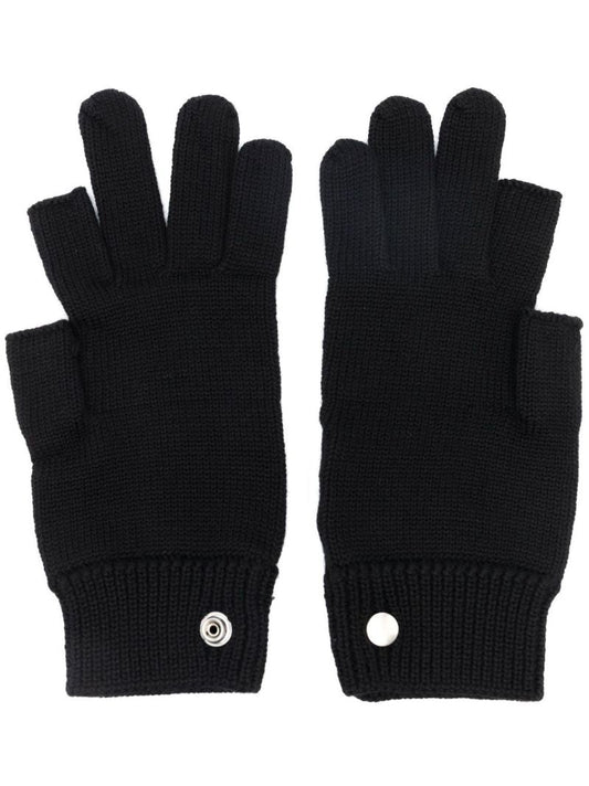 Black Touch Screen Virgin Wool Gloves