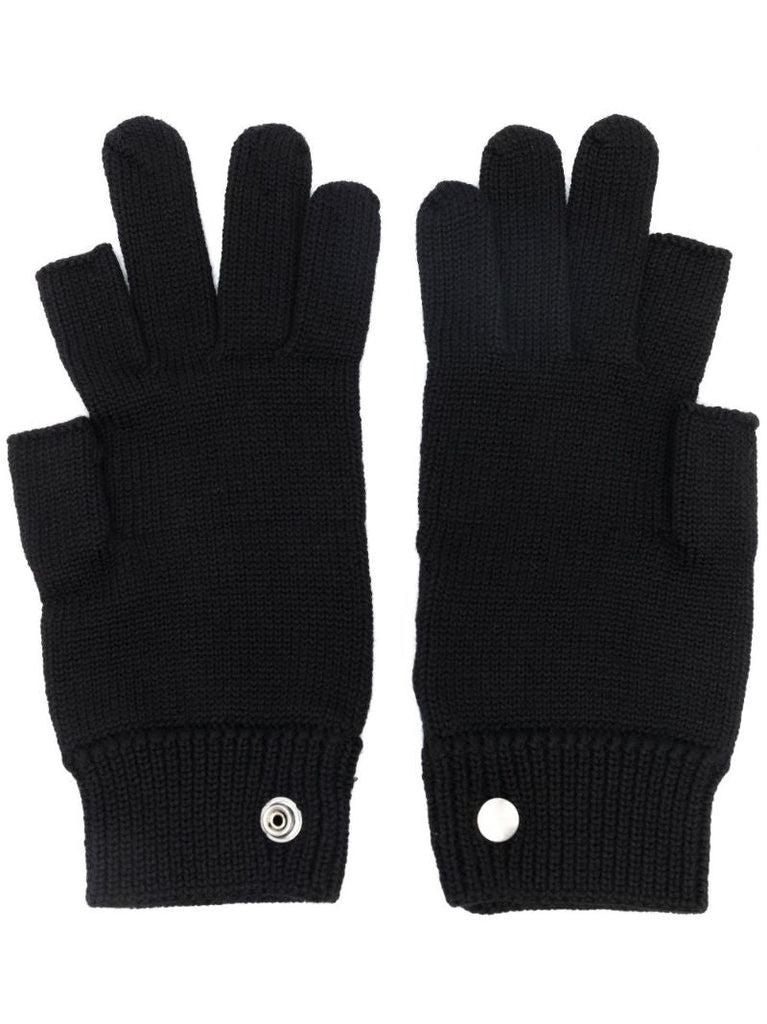 Black Touch Screen Virgin Wool Gloves