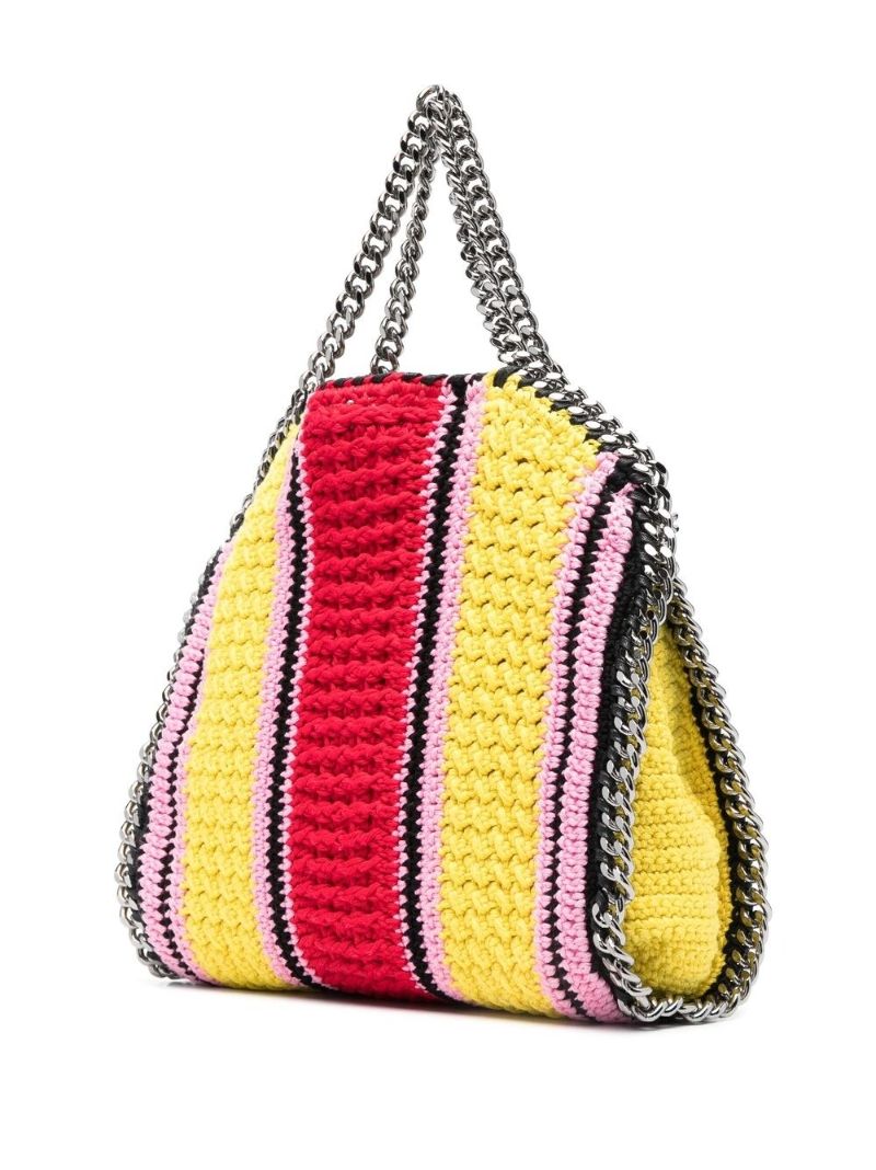 Yellow Falabella Cotton Crochet Tote Bag
