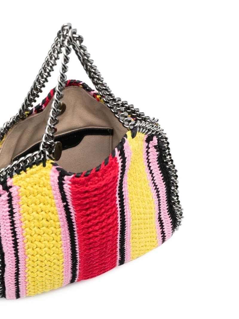Yellow Falabella Cotton Crochet Tote Bag