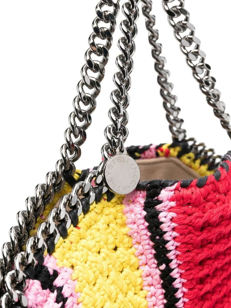 Yellow Falabella Cotton Crochet Tote Bag