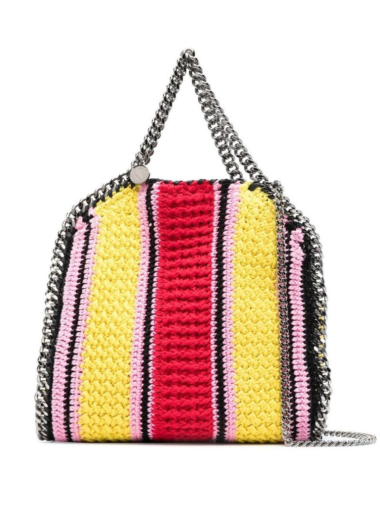 Yellow Falabella Cotton Crochet Tote Bag