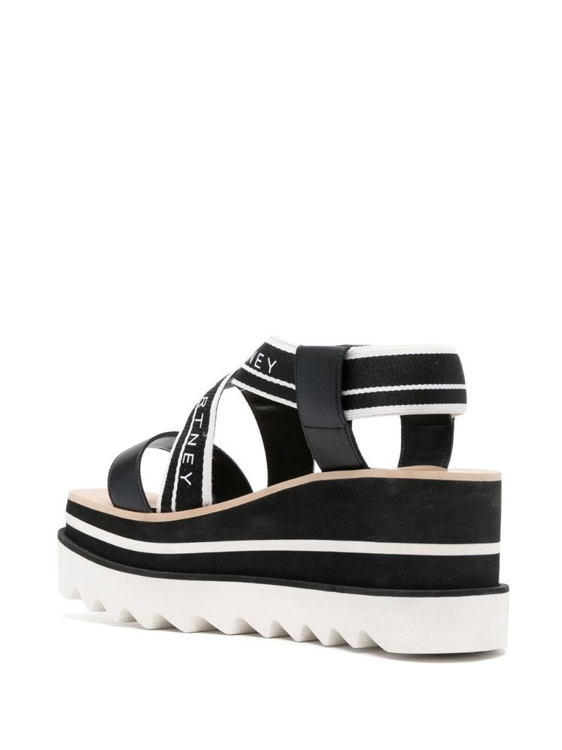Black Sneak-elyse 80 Platform Sandals