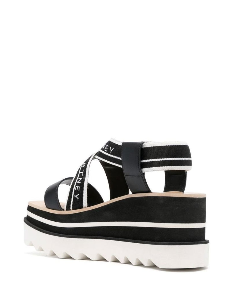 Black Sneak-elyse 80 Platform Sandals