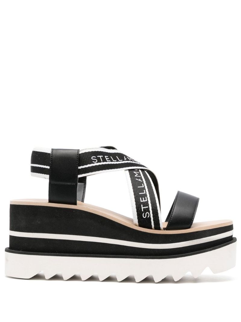 Black Sneak-elyse 80 Platform Sandals