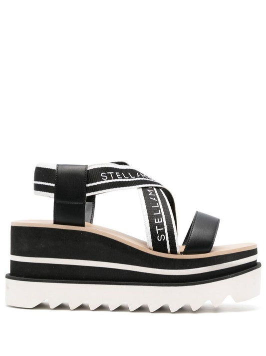 Black Sneak-elyse 80 Platform Sandals