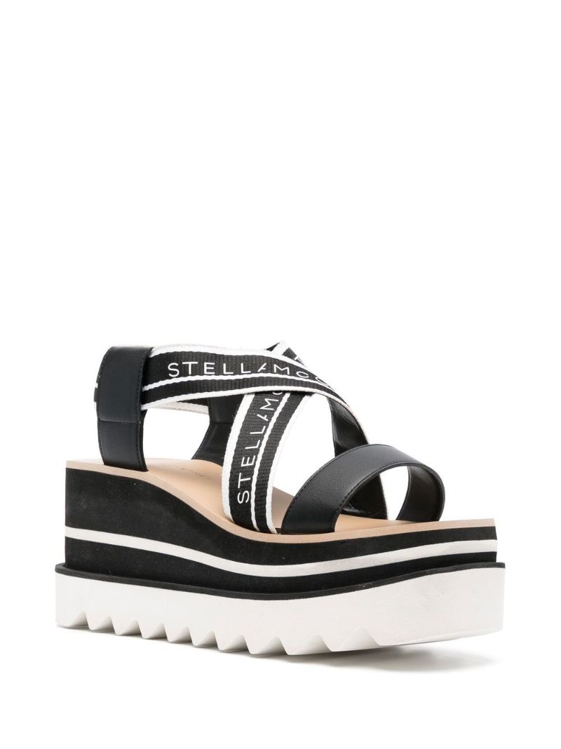 Black Sneak-elyse 80 Platform Sandals