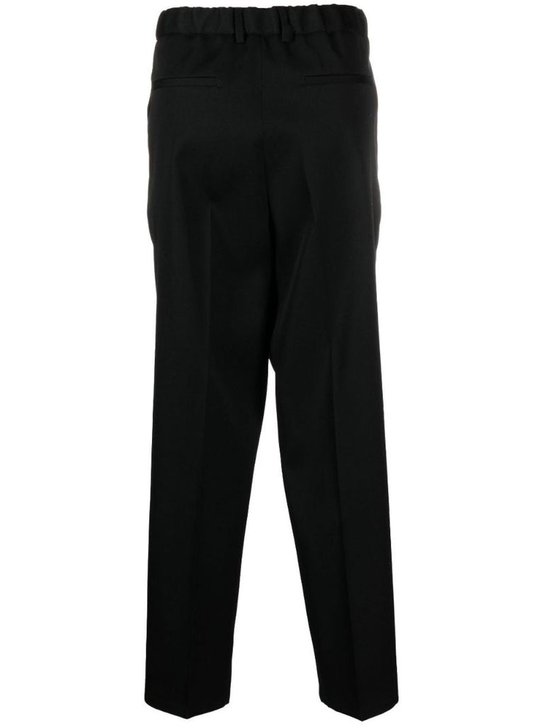 Black Tailored Wool Trousers