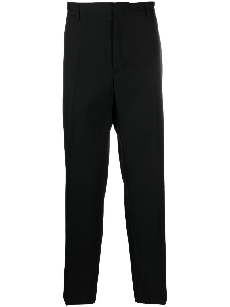 Black Tailored Wool Trousers