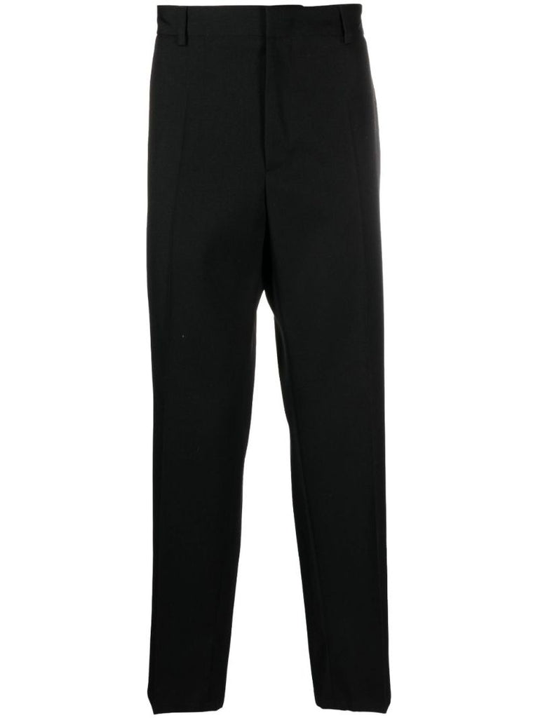 Black Tailored Wool Trousers