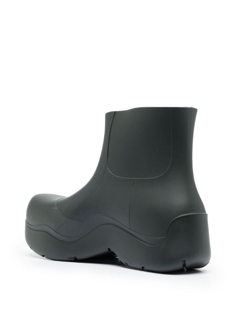Green Puddle Rubber Ankle Boots