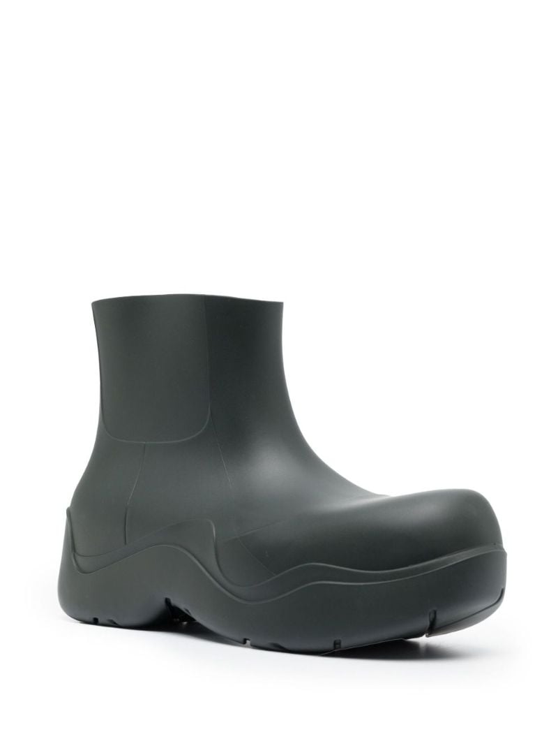 Green Puddle Rubber Ankle Boots