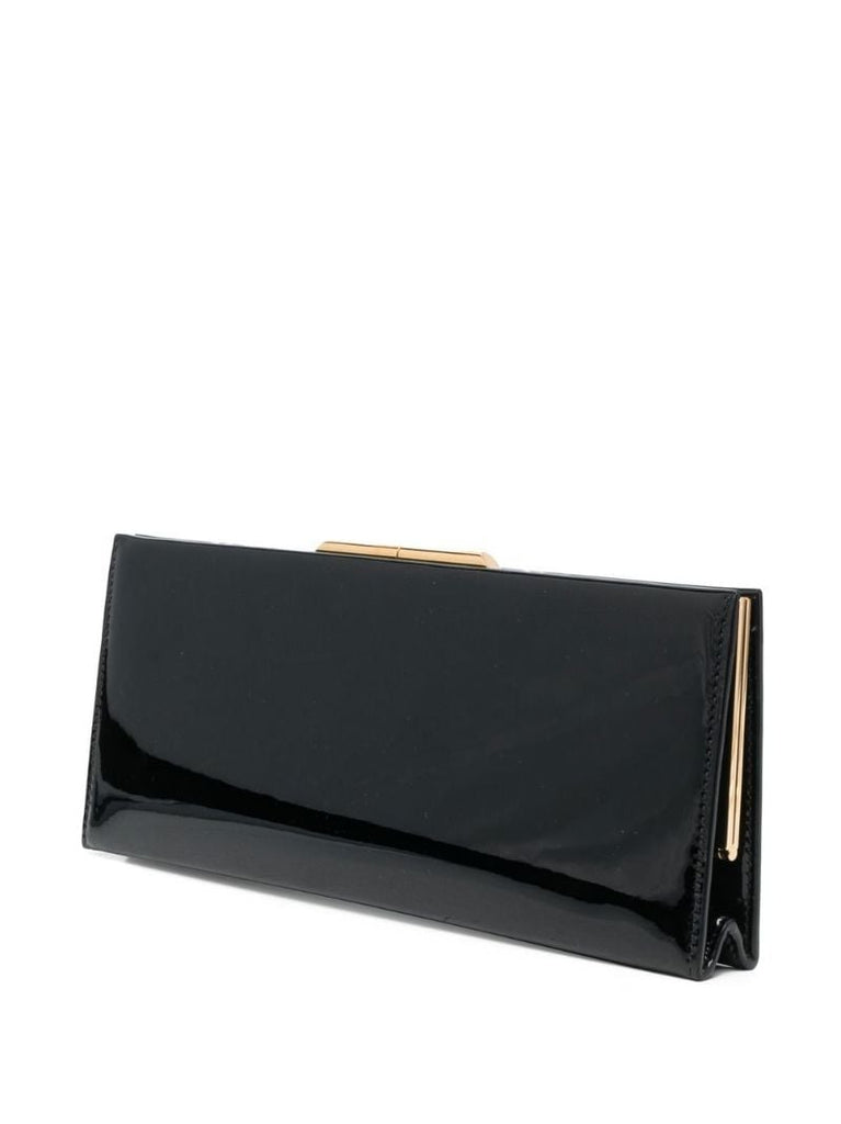 Slp Evening Patent Lthr Clutch Bag