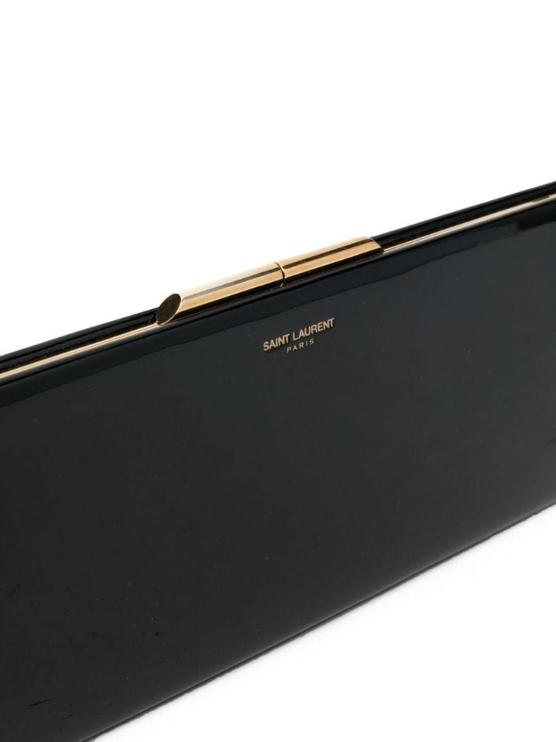 Slp Evening Patent Lthr Clutch Bag
