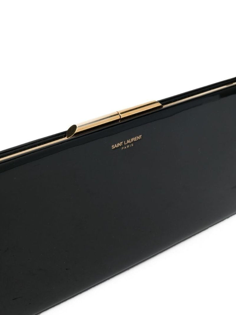 Slp Evening Patent Lthr Clutch Bag