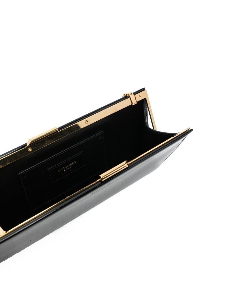 Slp Evening Patent Lthr Clutch Bag