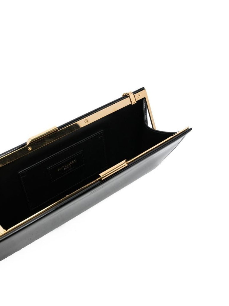 Slp Evening Patent Lthr Clutch Bag