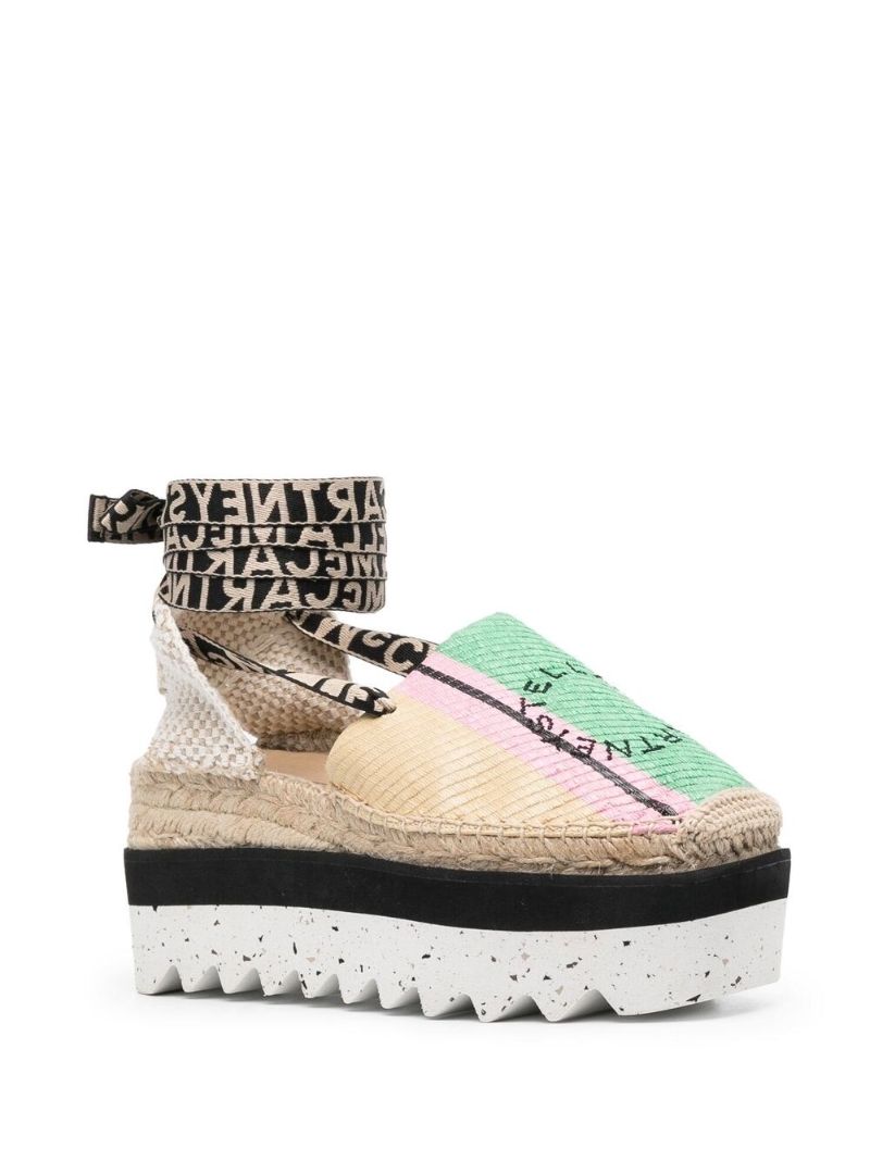 Beige Gaia Flatform Espadrilles