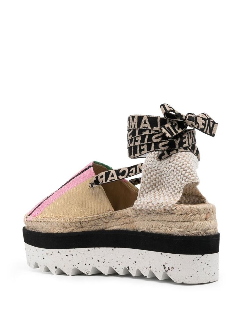 Beige Gaia Flatform Espadrilles