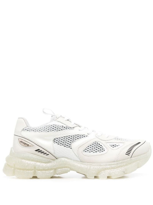White Marathon Glitter Sole Sneakers