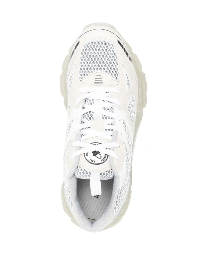 White Marathon Glitter Sole Sneakers