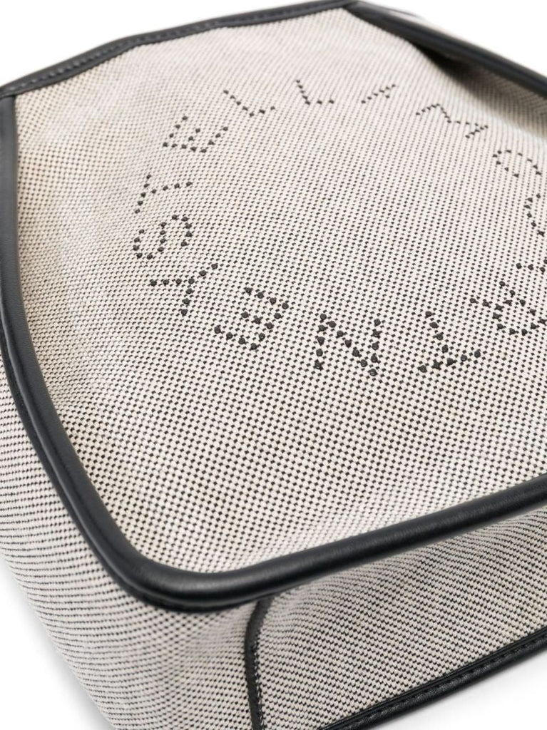 Neutral and Black Stella Logo Mini Cross Body Bag