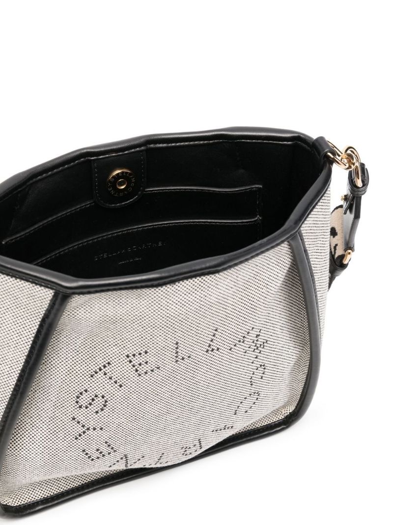 Neutral and Black Stella Logo Mini Cross Body Bag