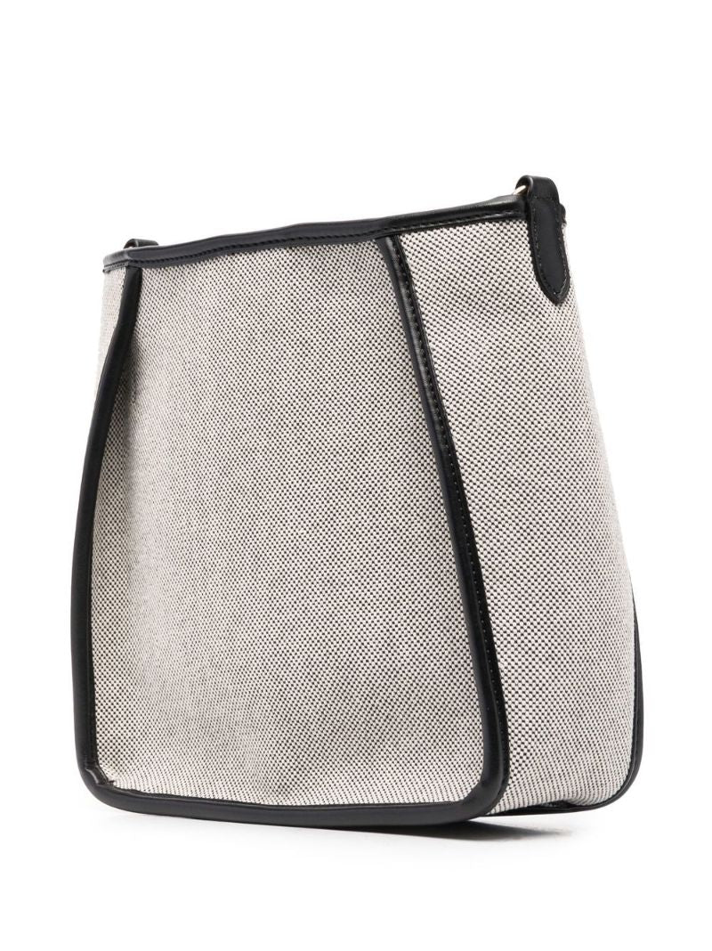 Neutral and Black Stella Logo Mini Cross Body Bag