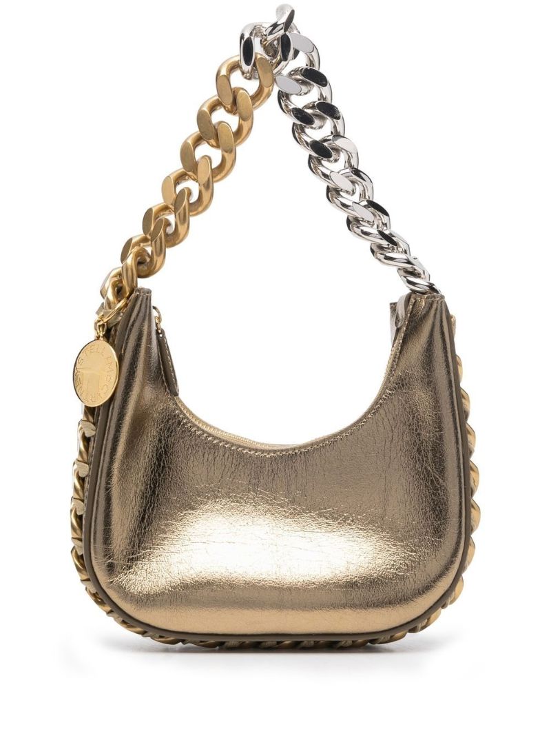 Gold-tone Frayme Mini Shoulder Bag
