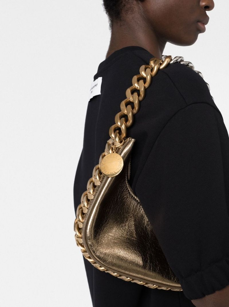 Gold-tone Frayme Mini Shoulder Bag