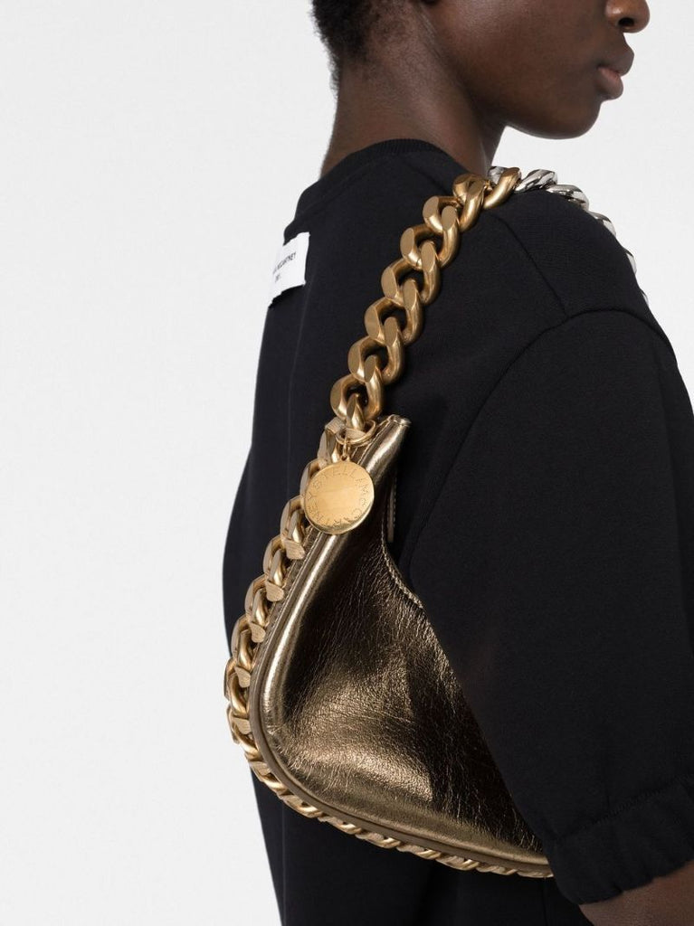 Gold-tone Frayme Mini Shoulder Bag