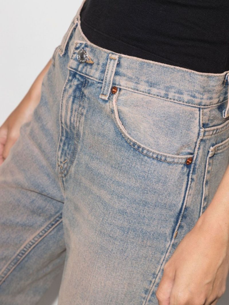 Blue High Waist Kick Flare Jeans