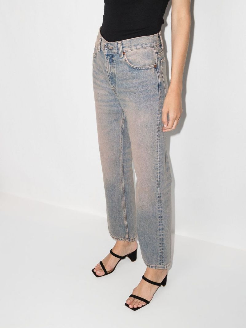 Blue High Waist Kick Flare Jeans