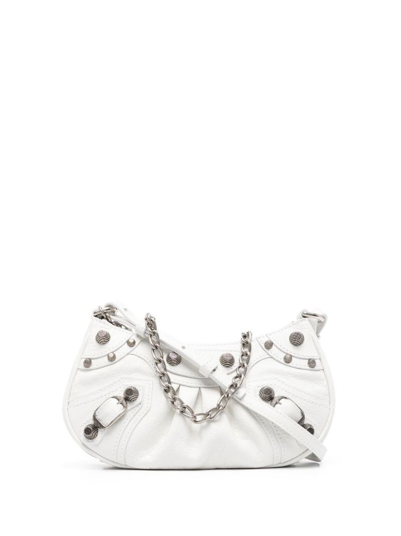 White Le Cagole Leather Mini Bag