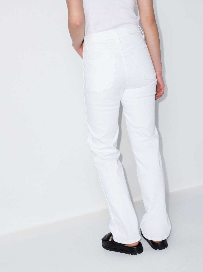 White Straight Leg Jeans