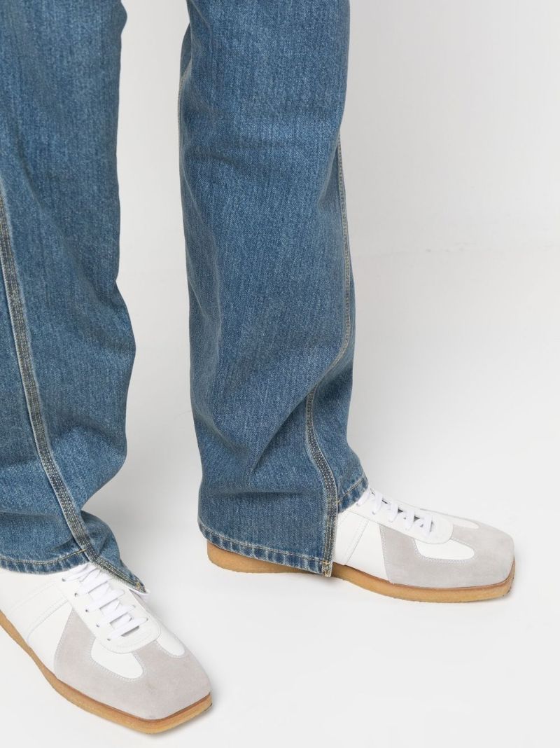Blue Asymmetric High Waist Jeans