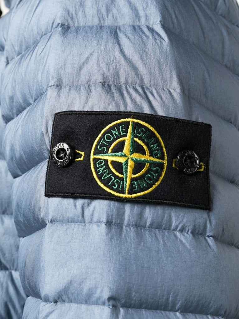 Blue Zipped Puffer Jacket