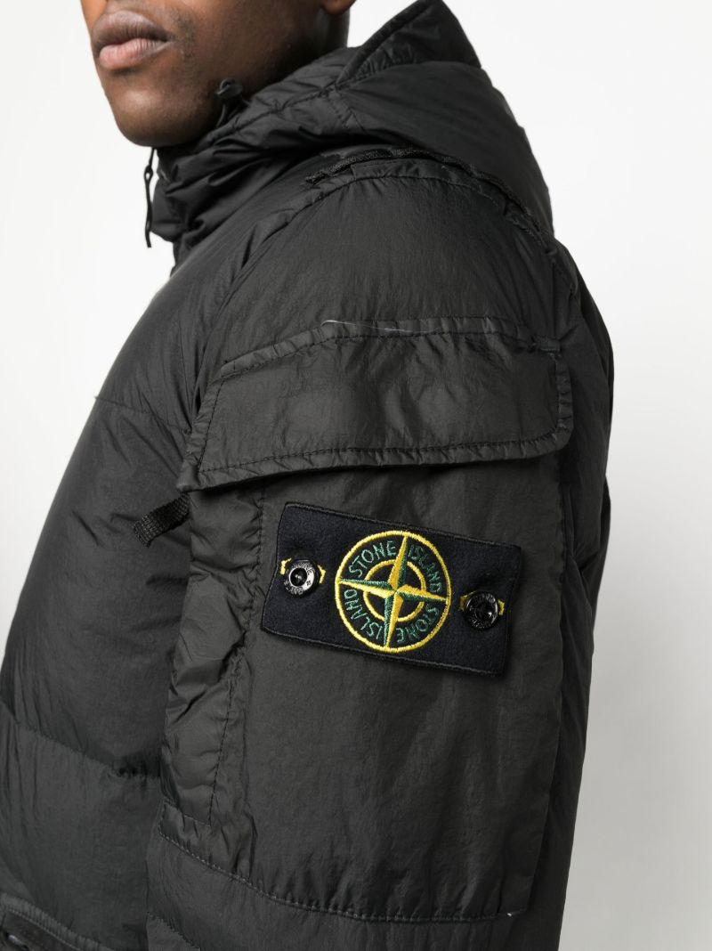 Black Hooded Puffer Jacket