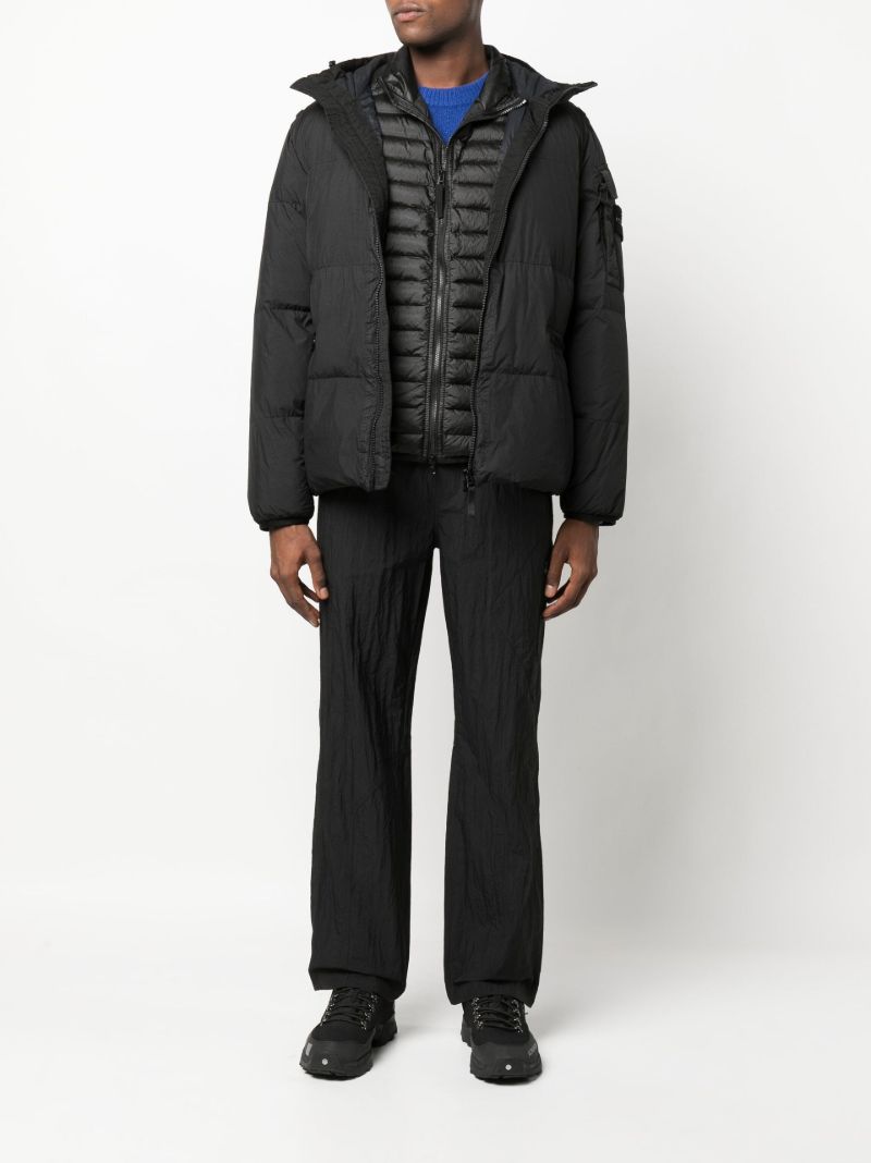 Black Hooded Puffer Jacket