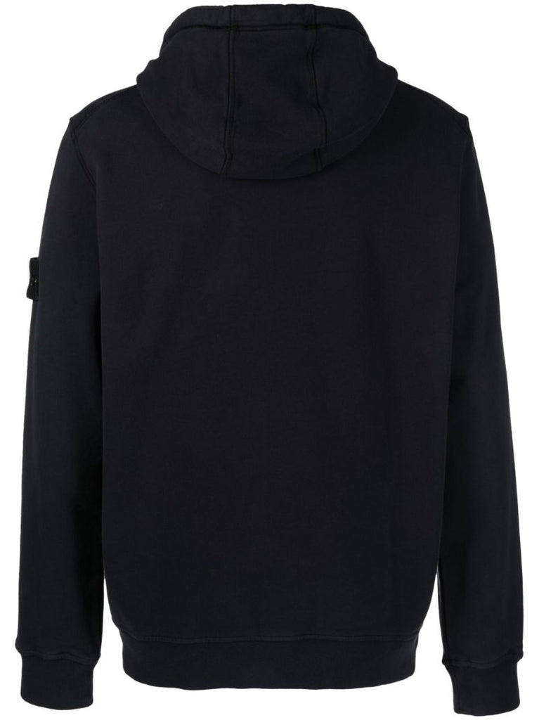 Blue Classic Cotton Hoodie