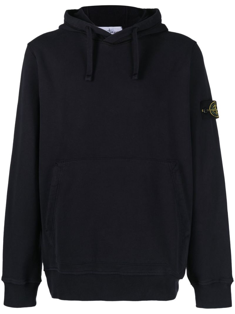 Blue Classic Cotton Hoodie