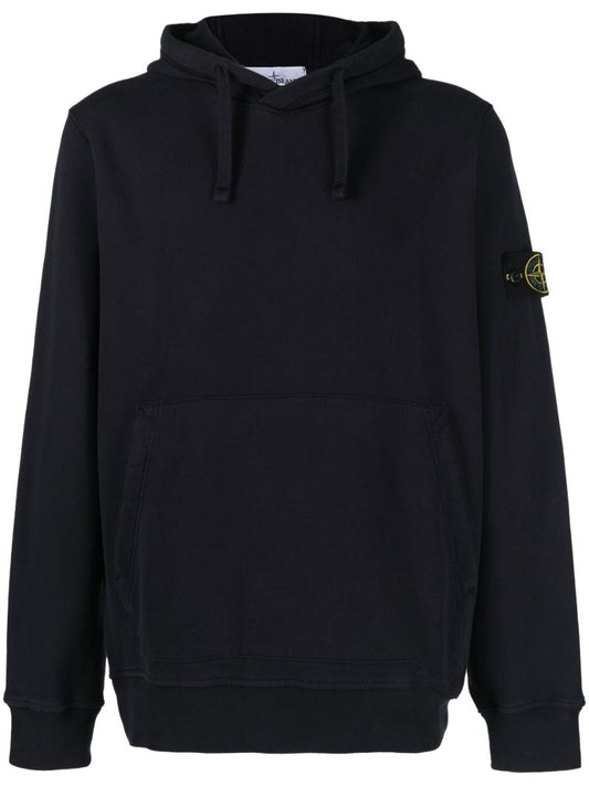 Blue Classic Cotton Hoodie