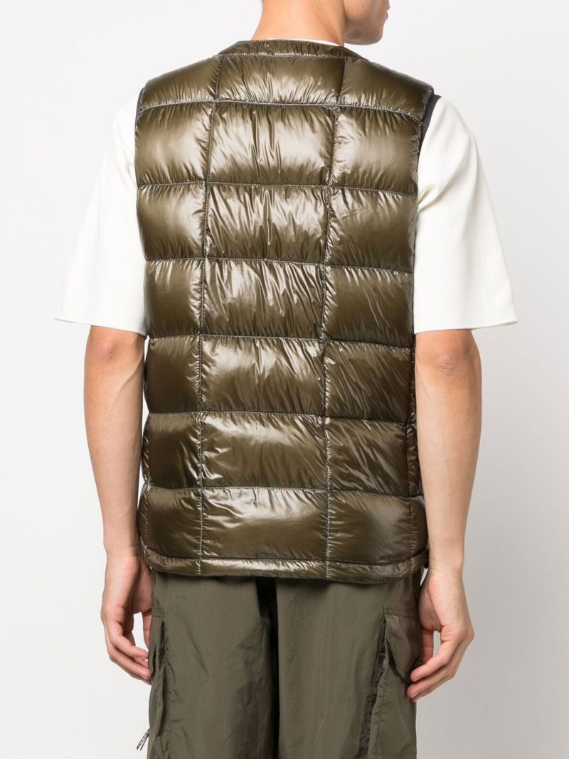 Green Sleeveless Quilted Gilet