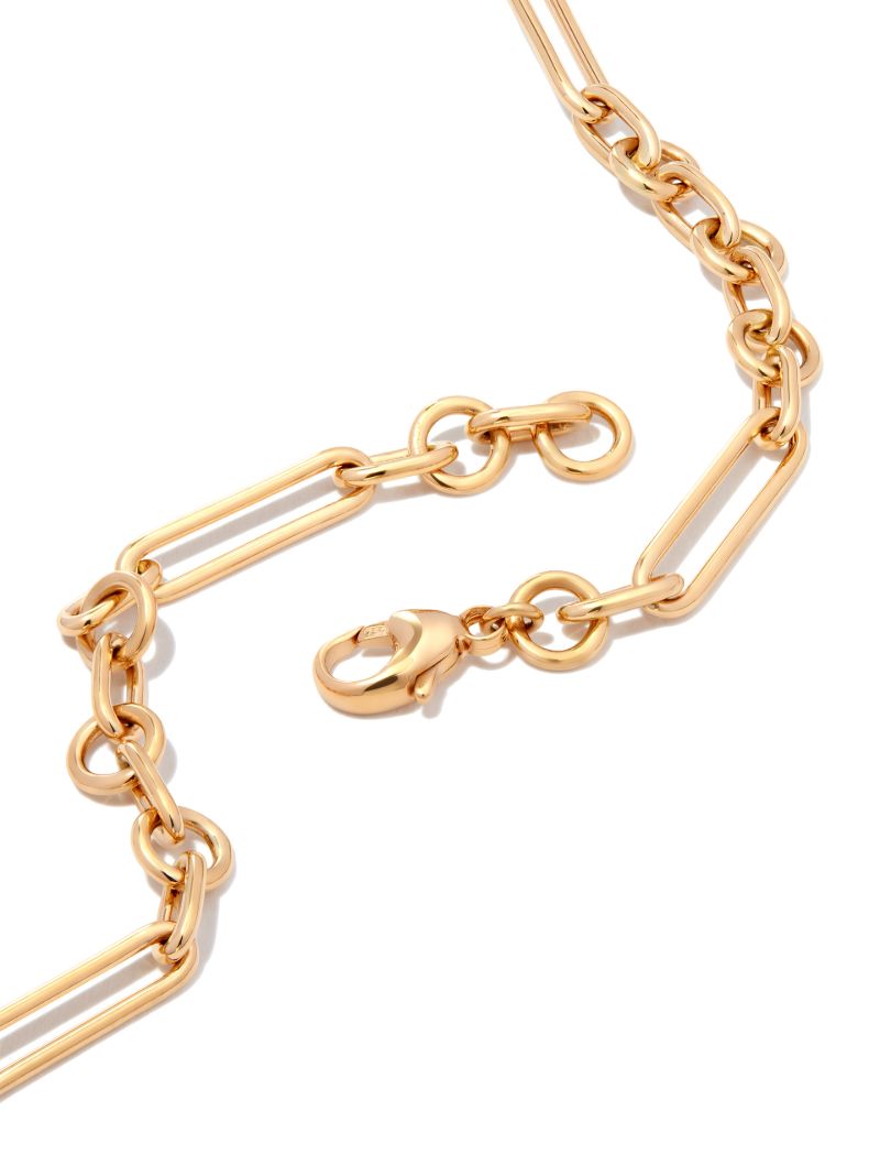 18k Yellow Gold Mixed Chain Necklace