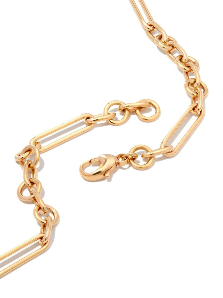 18k Yellow Gold Mixed Chain Necklace