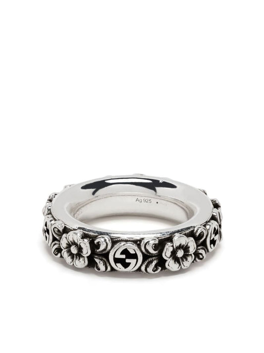 Sterling Silver Interlocking G Ring