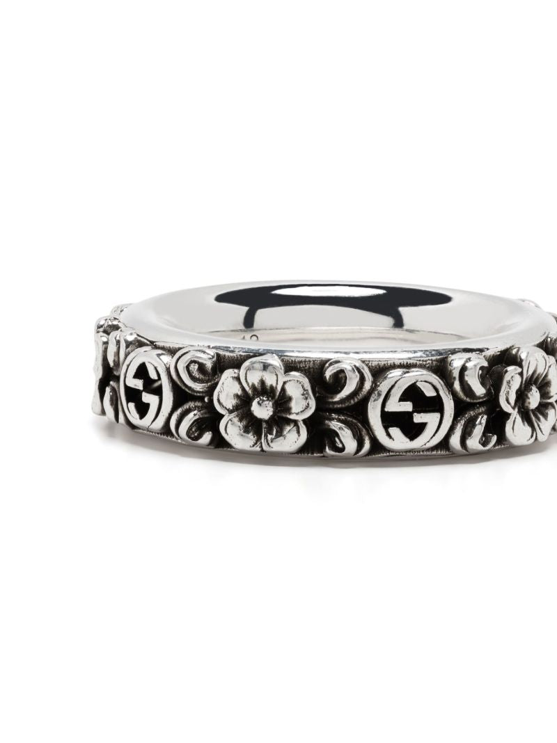 Sterling Silver Interlocking G Ring